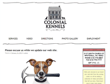 Tablet Screenshot of colonialkennels.com